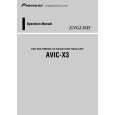 PIONEER AVIC-X3/XU/EW1 Instrukcja Obsługi