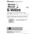 PIONEER S-W80S-J/MLXTW Instrukcja Serwisowa