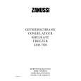 ZANUSSI ZUD7120 Instrukcja Obsługi
