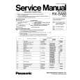 PANASONIC RXSA80 Instrukcja Serwisowa