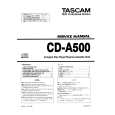 TEAC CD-A500 Instrukcja Serwisowa