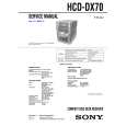 SONY HCD-DX70 Instrukcja Serwisowa