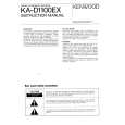 KENWOOD KA-D1100EX Instrukcja Obsługi