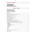 HITACHI 61SBX01B Instrukcja Obsługi