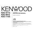 KENWOOD KDC8015 Instrukcja Obsługi