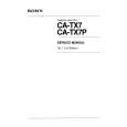 SONY CATX7 VOLUME 1 Instrukcja Serwisowa