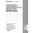 PIONEER DVR-A05/KBXV Instrukcja Obsługi