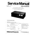PANASONIC RS612USE Instrukcja Serwisowa