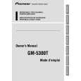 PIONEER GM-5300T/XS/EW5 Instrukcja Obsługi