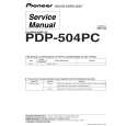 PIONEER PDP-504PC Instrukcja Serwisowa