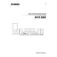 YAMAHA AVX-S80 Instrukcja Obsługi