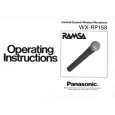 PANASONIC WXRP158 Instrukcja Obsługi