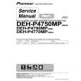 PIONEER DEH-P4750MP/XIN/GS Instrukcja Serwisowa