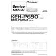PIONEER KEH-P690X1N Instrukcja Serwisowa