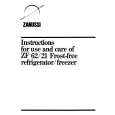 AEG ZF62 FROST-FREE Instrukcja Obsługi