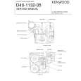 KENWOOD D40113205 Instrukcja Serwisowa