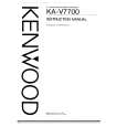 KENWOOD KAV7700 Instrukcja Obsługi