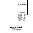ARTHUR MARTIN ELECTROLUX AC3617M1 Instrukcja Obsługi
