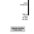 ARTHUR MARTIN ELECTROLUX TG4022W Instrukcja Obsługi