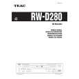 TEAC RWD280 Instrukcja Obsługi
