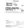 PIONEER CDX-P670/XN/UC Instrukcja Serwisowa PIONEER CDX-P670/XN/UC Instrukcja Serwisowa
