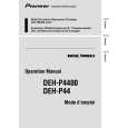 PIONEER DEH-P4400/XN/UC Instrukcja Obsługi