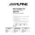 ALPINE MRVF407 Instrukcja Obsługi
