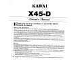 KAWAI X45D Instrukcja Obsługi