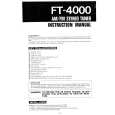 HITACHI FT-4000 Instrukcja Obsługi