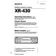 SONY XR-430 Instrukcja Obsługi