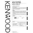 KENWOOD KA-V3700 Instrukcja Obsługi