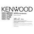 KENWOOD KDC-X769 Instrukcja Obsługi