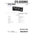 SONY CFS-828SMK2 Instrukcja Serwisowa