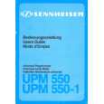SENNHEISER UPM 550 Instrukcja Obsługi
