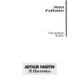 ARTHUR MARTIN ELECTROLUX FE1019W1 Instrukcja Obsługi