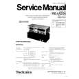 TECHNICS RSM205 Instrukcja Serwisowa