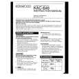 KENWOOD KAC646X Instrukcja Obsługi