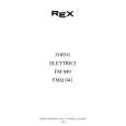 REX-ELECTROLUX FMQ041XN Instrukcja Obsługi