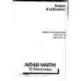 ARTHUR MARTIN ELECTROLUX AHO617W Instrukcja Obsługi