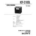 SONY ICF-C103L Instrukcja Serwisowa