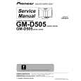 PIONEER GM-D505/XR/ES Instrukcja Serwisowa