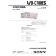 SONY AVDC700ES Instrukcja Obsługi