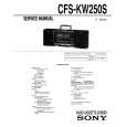 SONY CFS-KW250S Instrukcja Serwisowa
