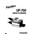 PANASONIC UF750 Instrukcja Obsługi