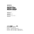 SONY MSDW-904 VOLUME 1 Instrukcja Serwisowa
