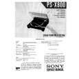 SONY PS-X800 Instrukcja Serwisowa