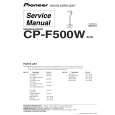 PIONEER CP-F500W/XCN Instrukcja Serwisowa