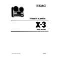 TEAC X3 Instrukcja Serwisowa