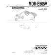 SONY MDR-E505V Instrukcja Serwisowa