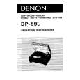 DENON DP-59L Instrukcja Obsługi